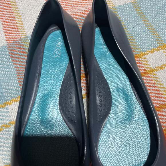 OKA-B Black Ballerina Flats with Teal Textured Insole size 9 - Picture 5 of 6